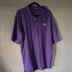 Geoffrey Beene Purple Polo Shirt Relaxed Fit
